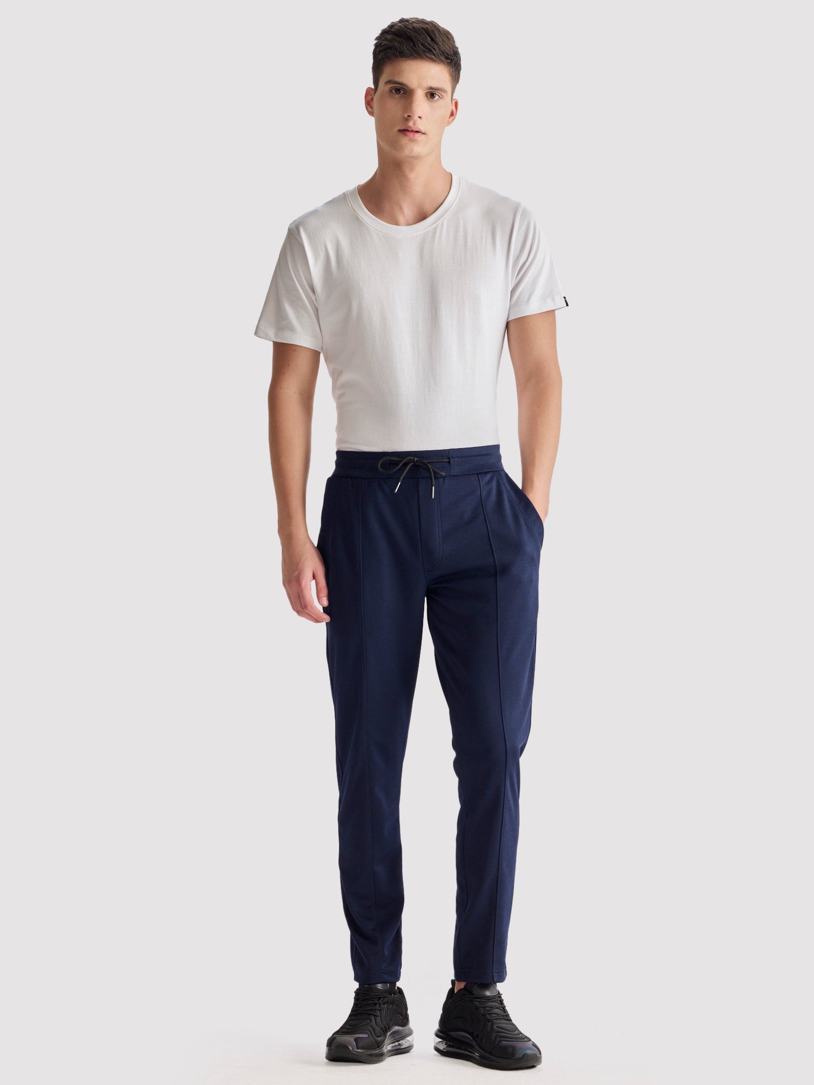 Navy 4-Way Stretch Travel Pant