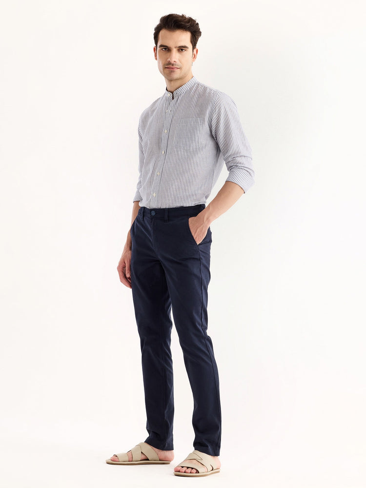 Navy Stretch Slim Fit Trouser