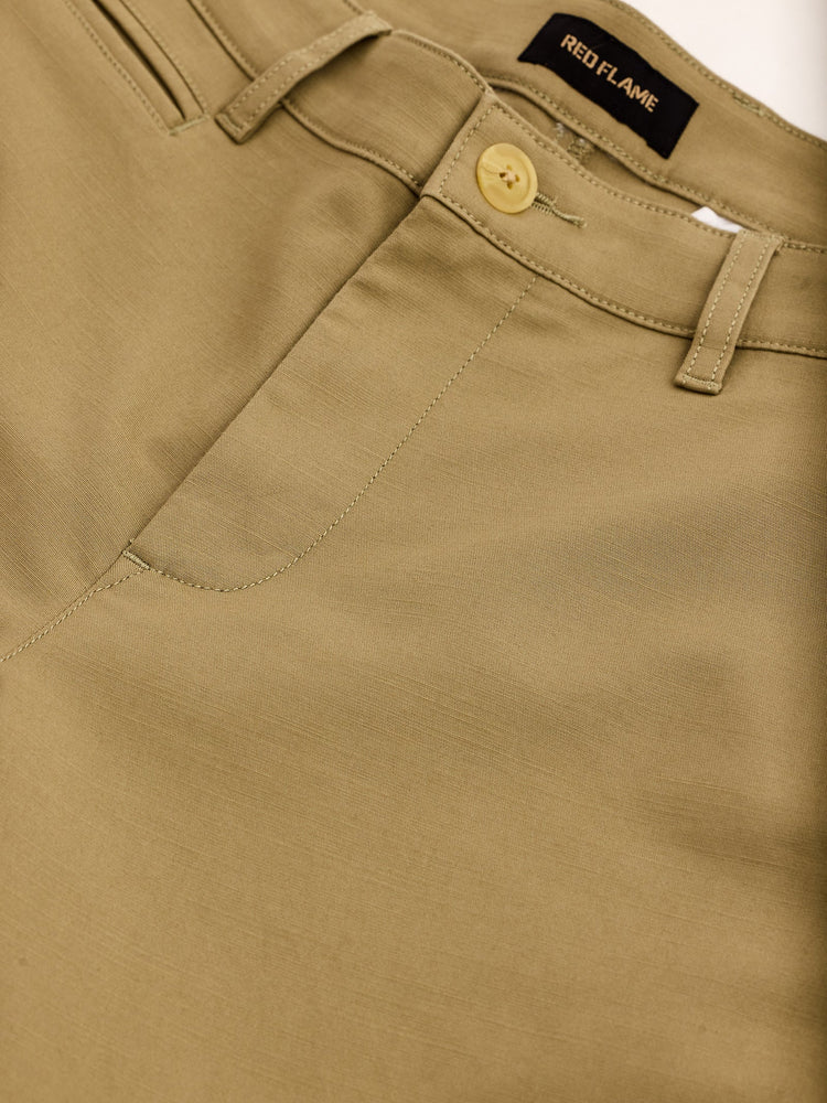 Khaki Stretch Slim Fit Trouser