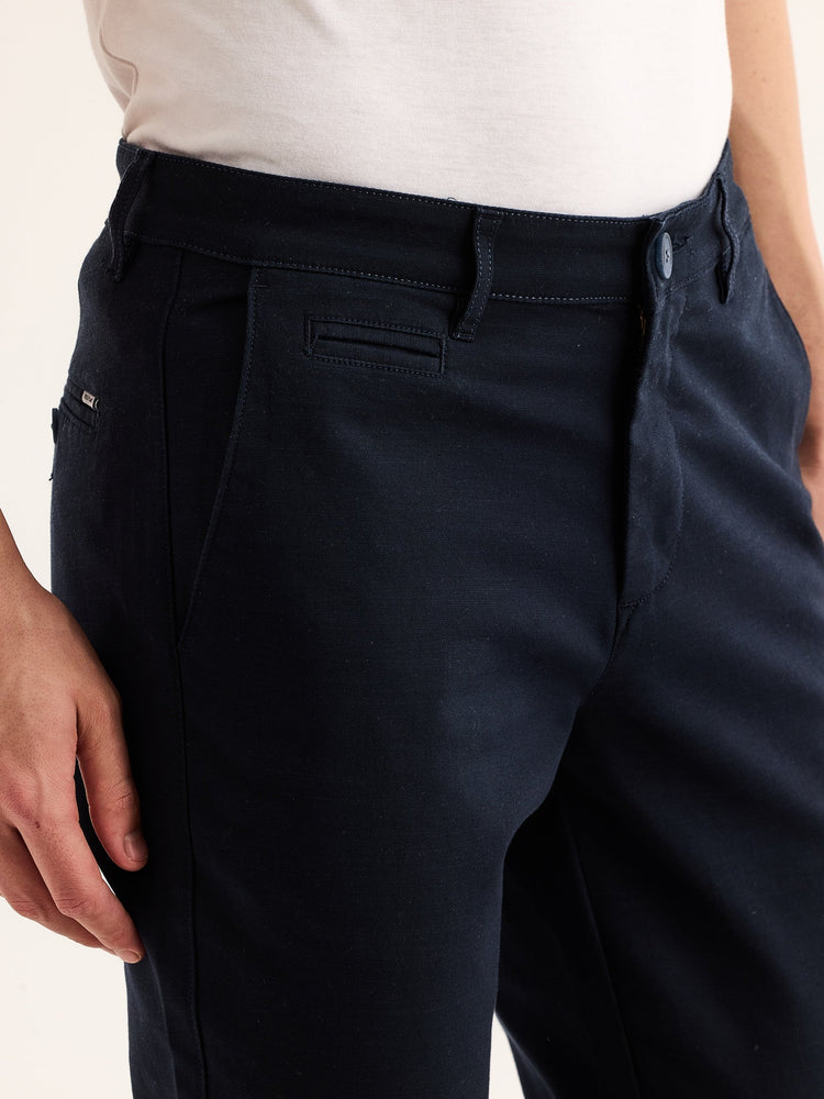 Navy Stretch Slim Fit Trouser