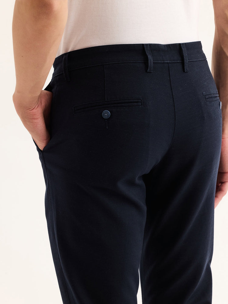 Navy Stretch Slim Fit Trouser
