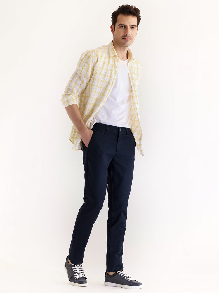 Navy Stretch Slim Fit Trouser