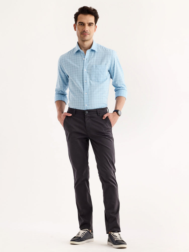 Grey Stretch Slim Fit Trouser
