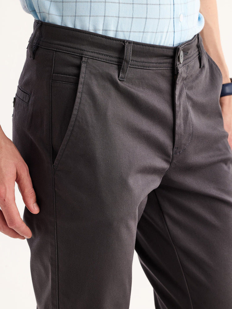 Grey Stretch Slim Fit Trouser