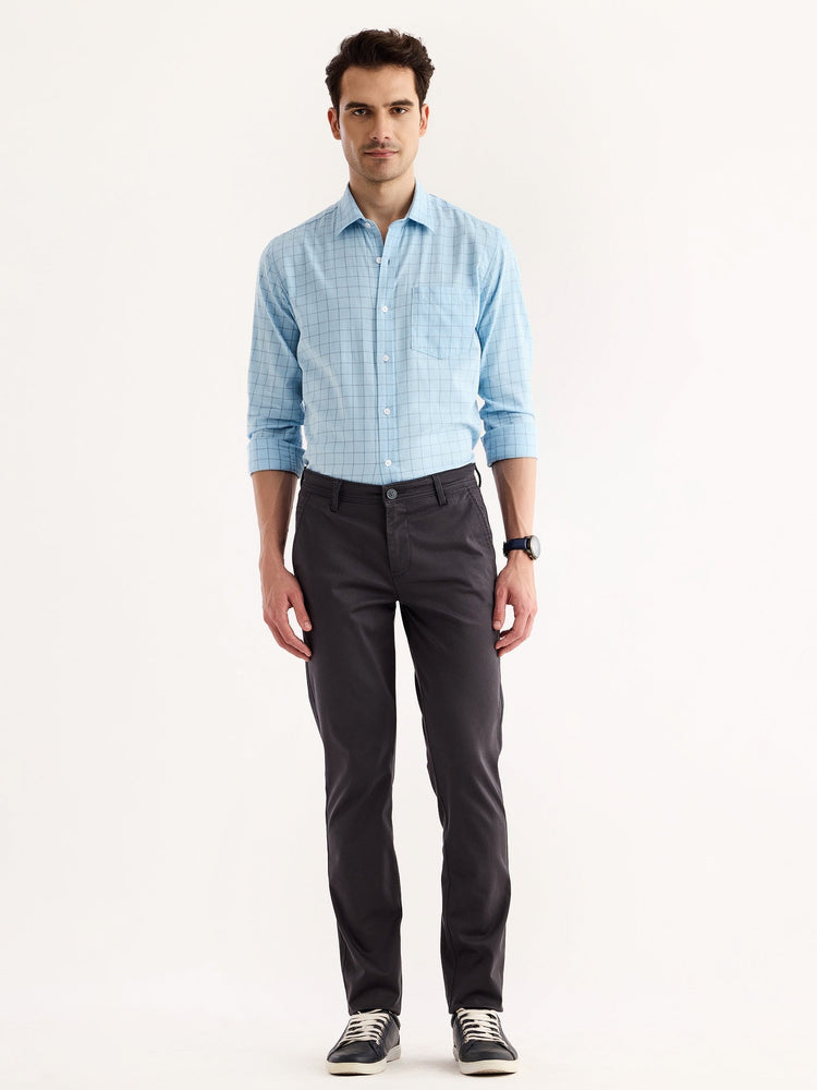 Grey Stretch Slim Fit Trouser