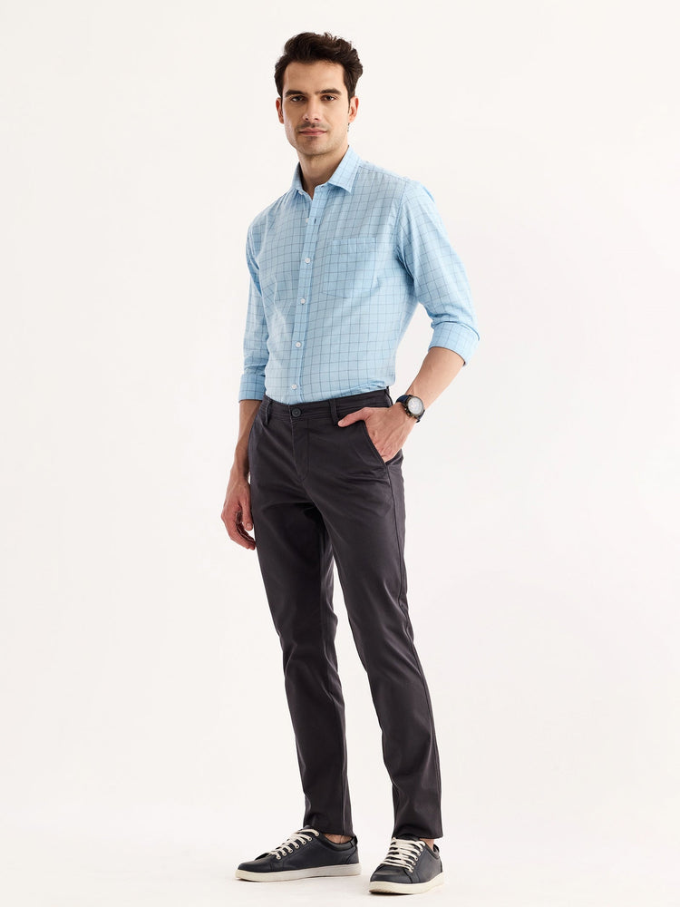 Grey Stretch Slim Fit Trouser