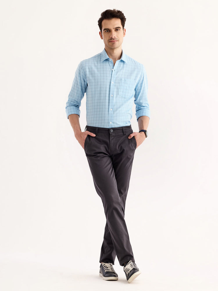 Grey Stretch Slim Fit Trouser