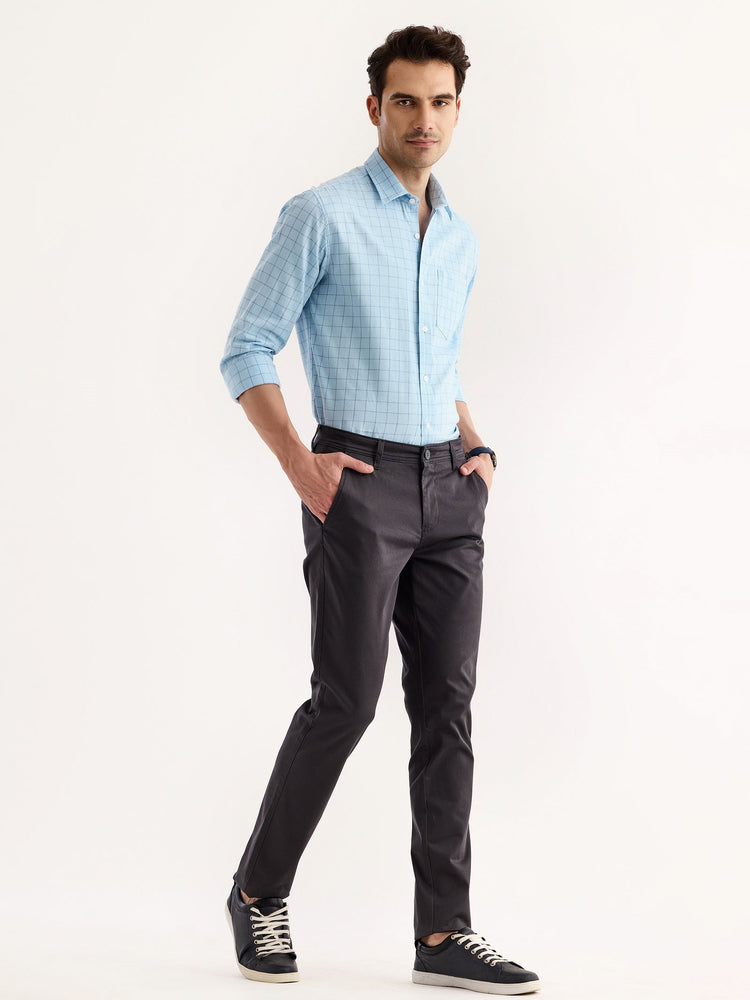 Grey Stretch Slim Fit Trouser