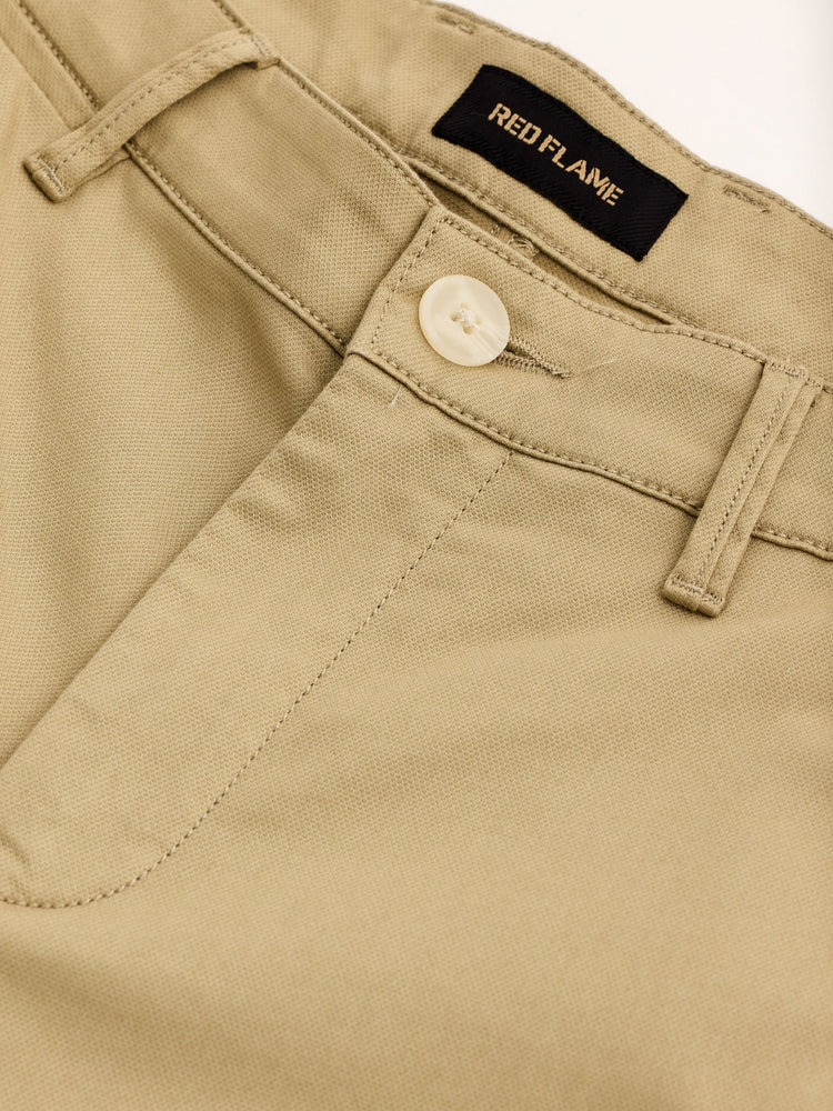 Khaki Stretch Slim Fit Trouser