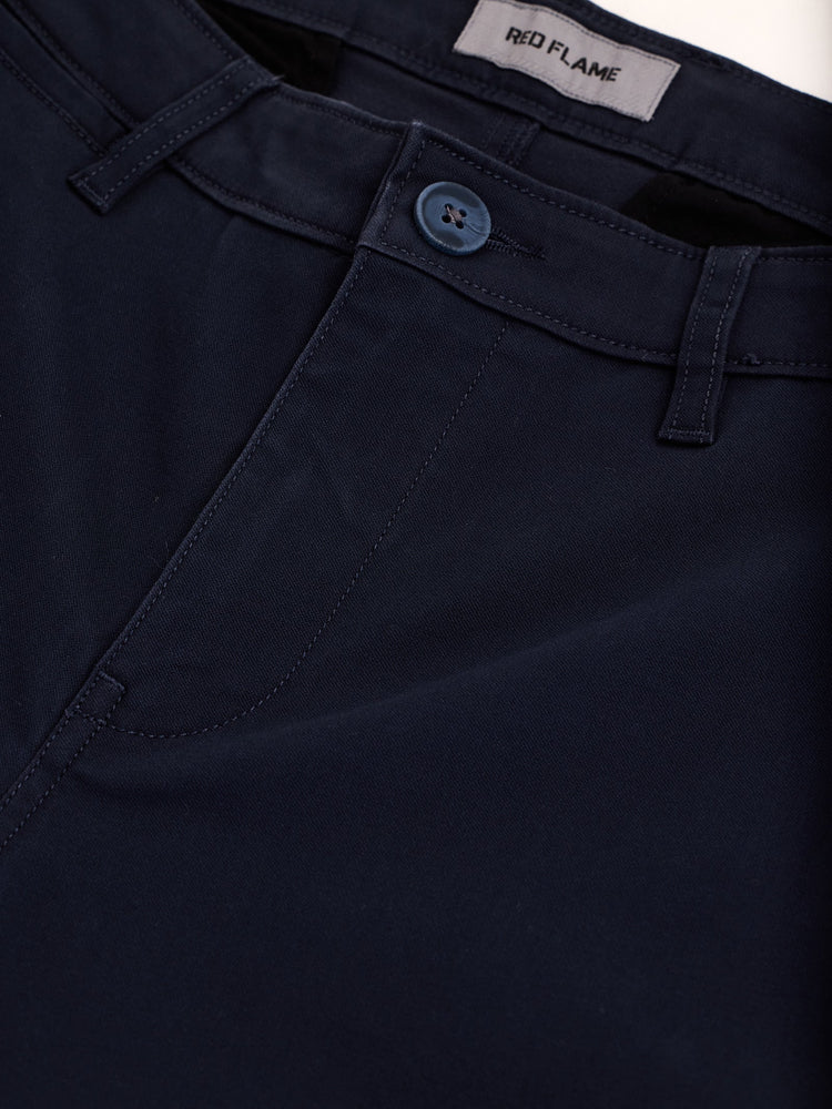 Navy Stretch Relax Fit Trouser