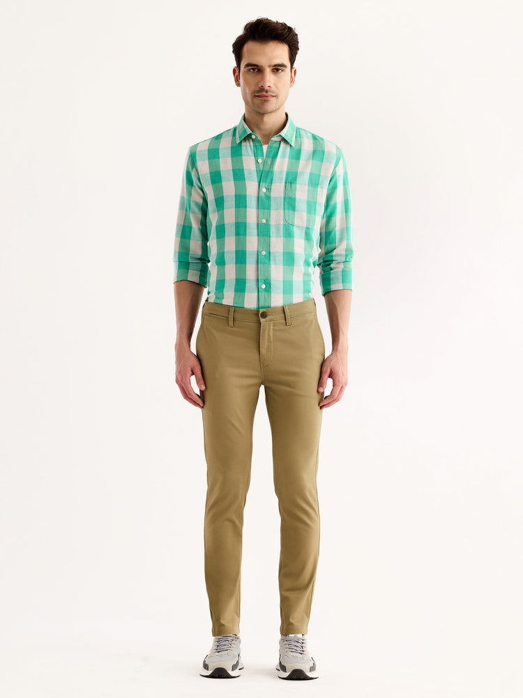 Khaki Stretch Skinny Fit Trouser
