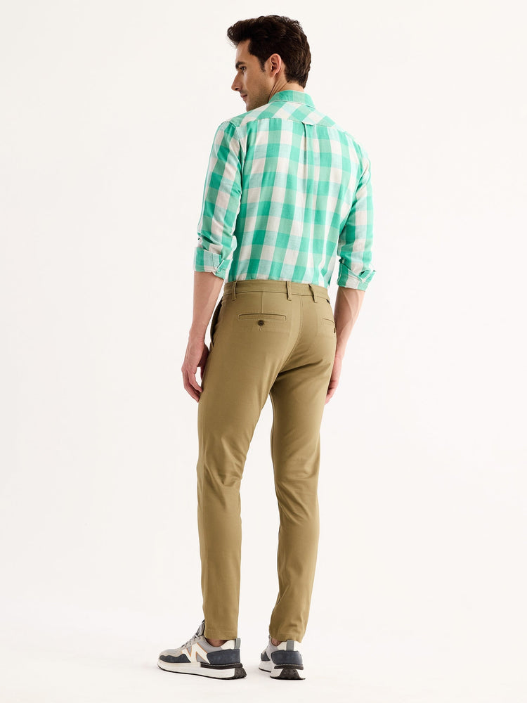 Khaki Stretch Skinny Fit Trouser