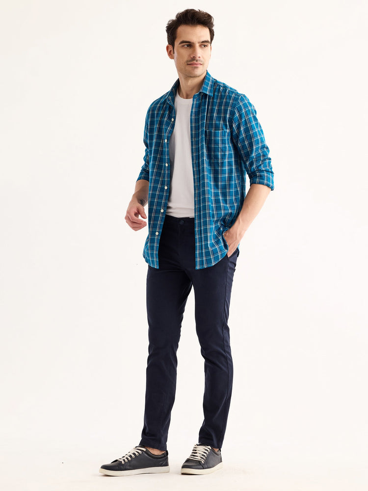 Navy Stretch Skinny Fit Trouser