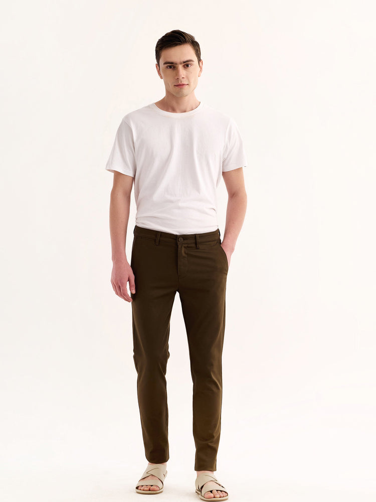 Olive Stretch Skinny Fit Trouser