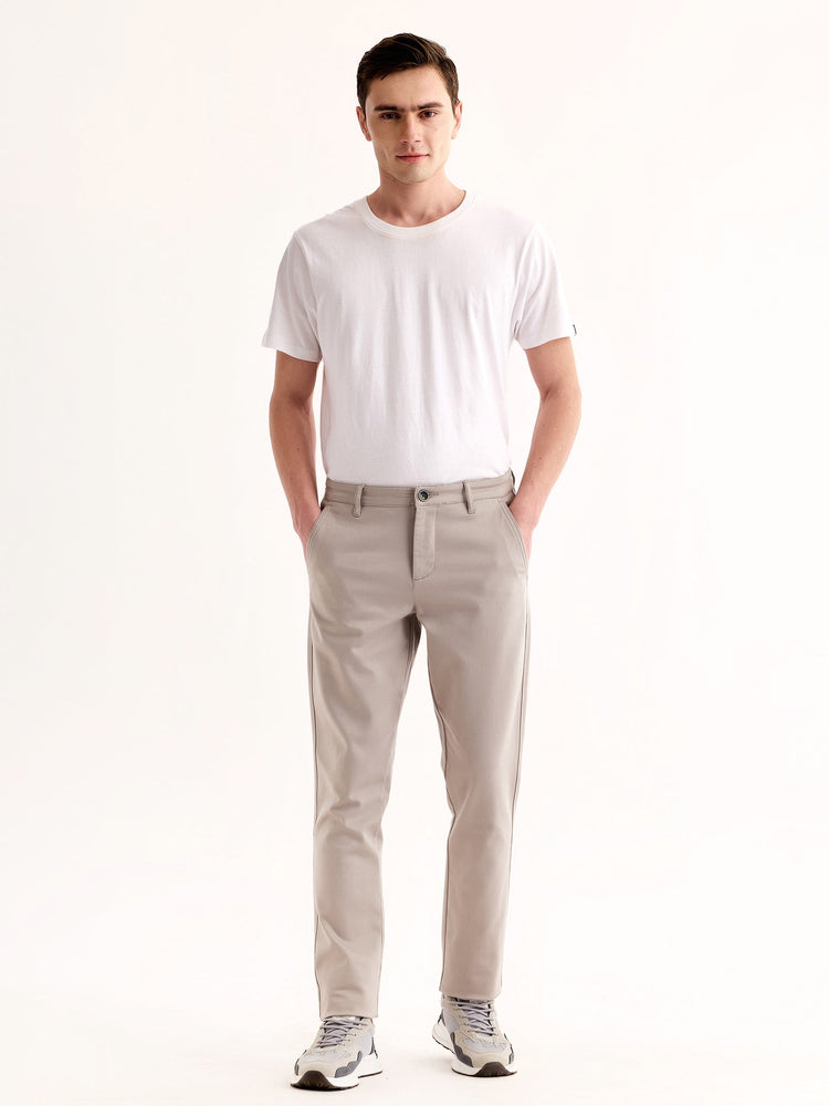 Grey Stretch Slim Fit Trouser
