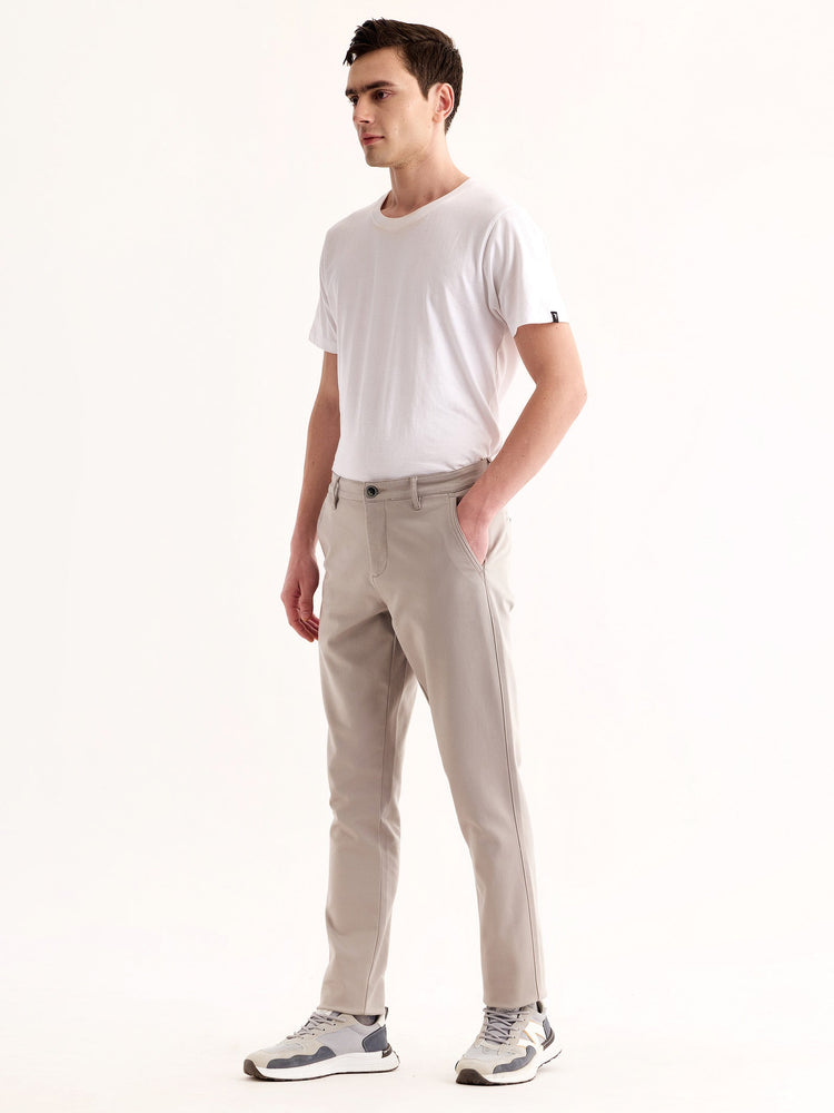 Grey Stretch Slim Fit Trouser