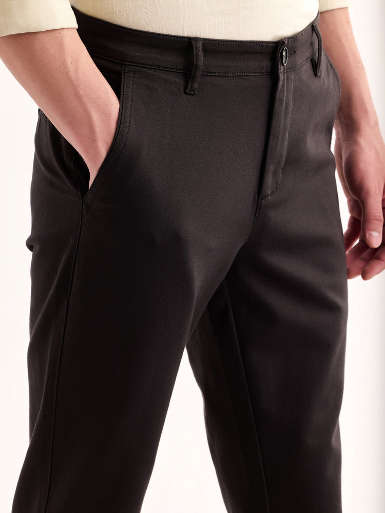 Grey Stretch Slim Fit Trouser