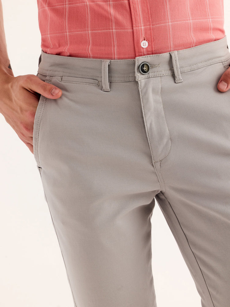 Grey Stretch Slim Fit Trouser
