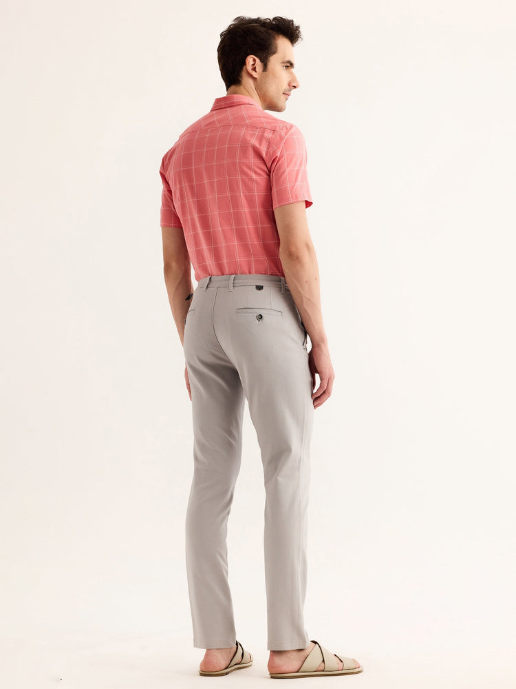 Grey Stretch Slim Fit Trouser