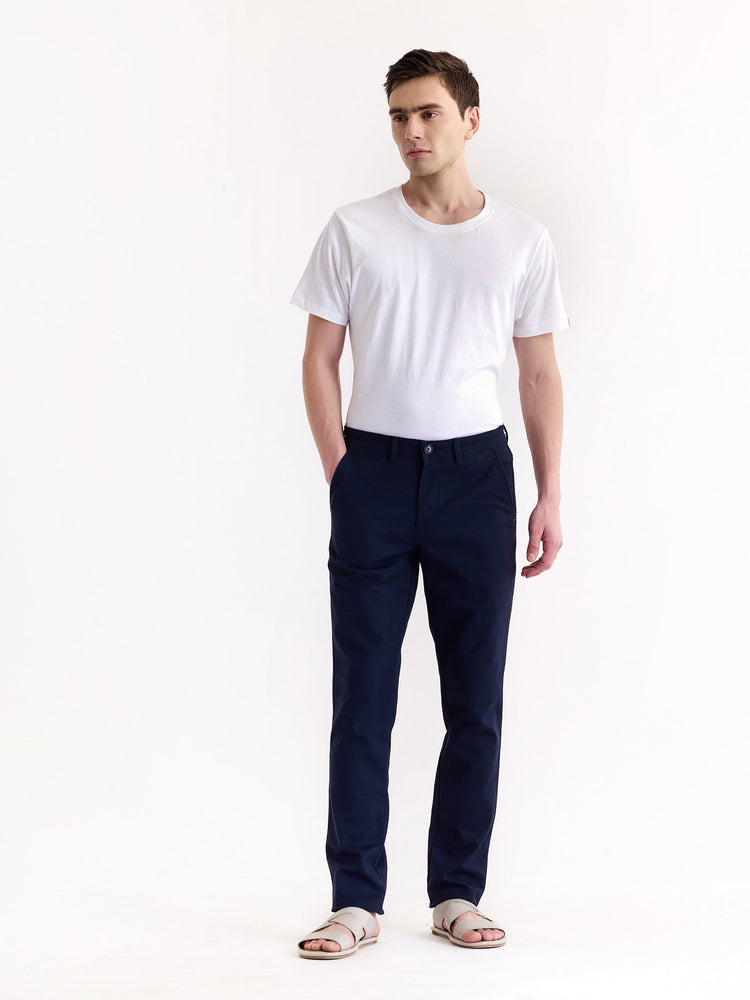 Navy Stretch Slim Fit Trouser