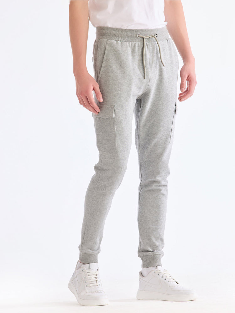 Grey Cargo Knit Jogger