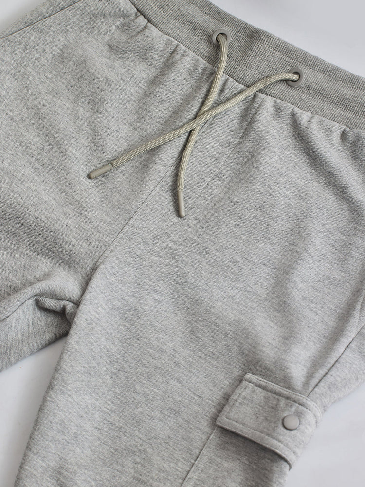 Grey Cargo Knit Jogger