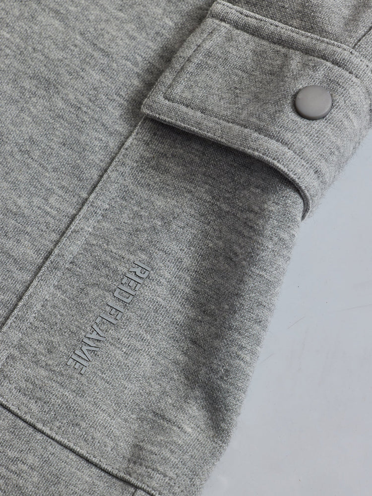 Grey Cargo Knit Jogger