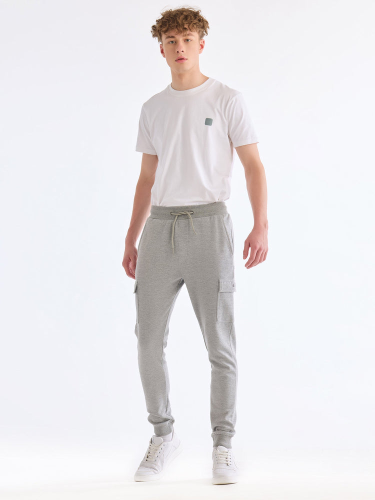 Grey Cargo Knit Jogger