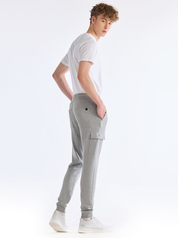 Grey Cargo Knit Jogger