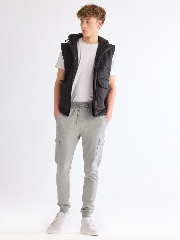 Grey Cargo Knit Jogger