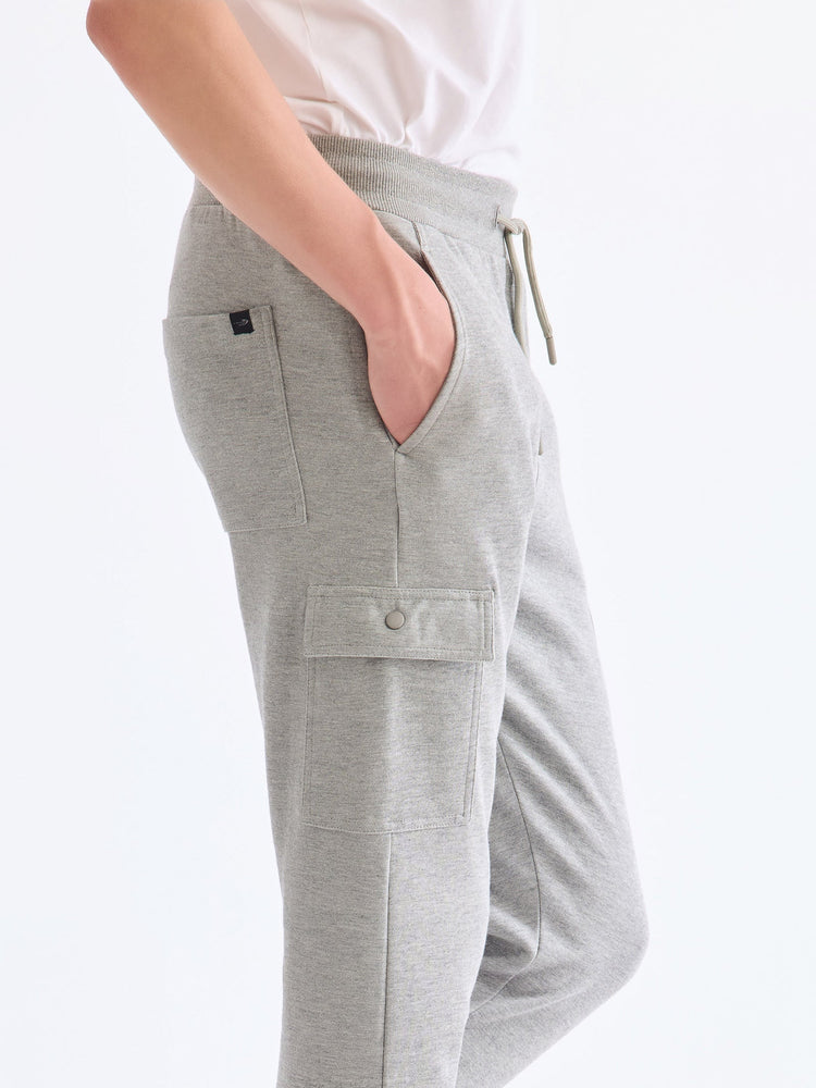 Grey Cargo Knit Jogger