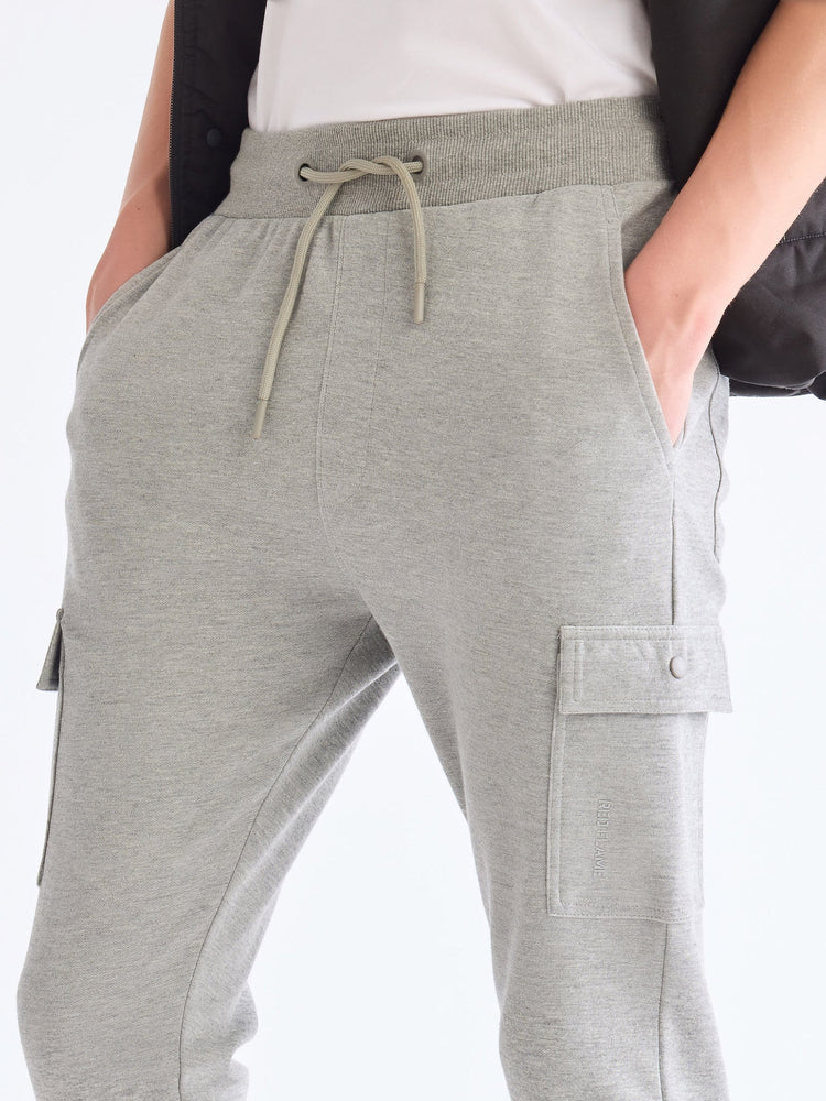 Grey Cargo Knit Jogger