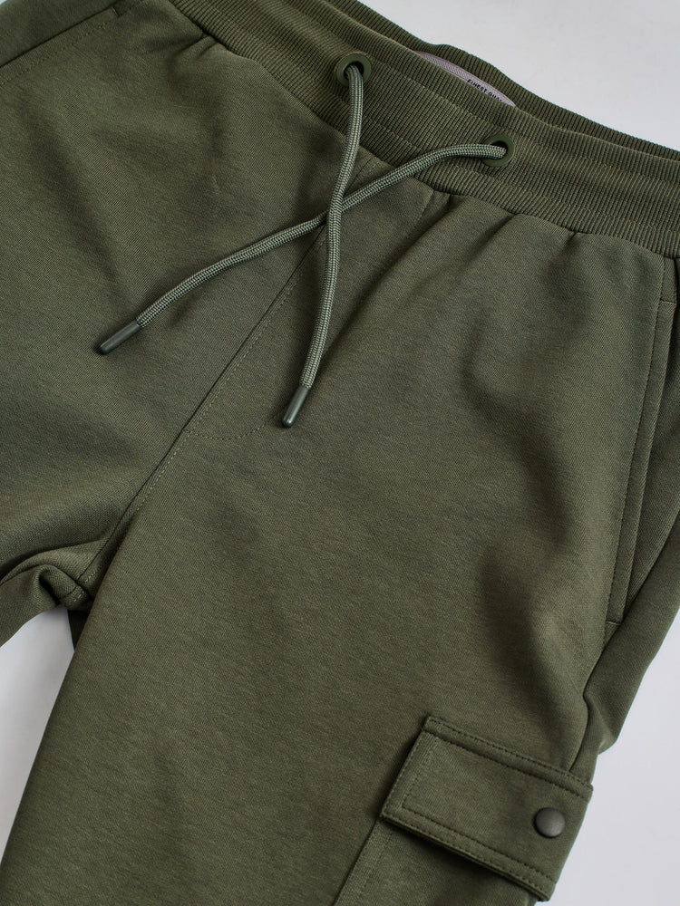Green Solid Regular Fit Jogger