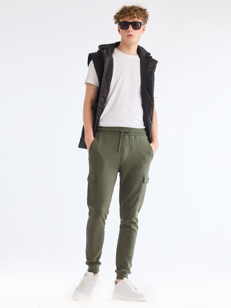 Green Solid Regular Fit Jogger