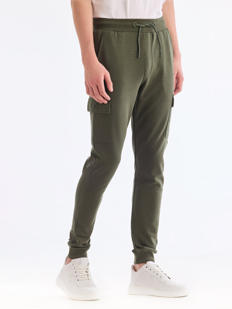 Green Solid Regular Fit Jogger