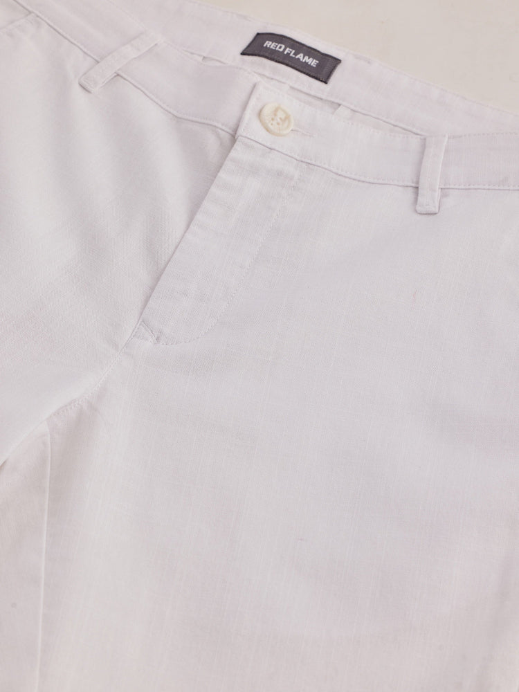 White Slim Fit Trouser