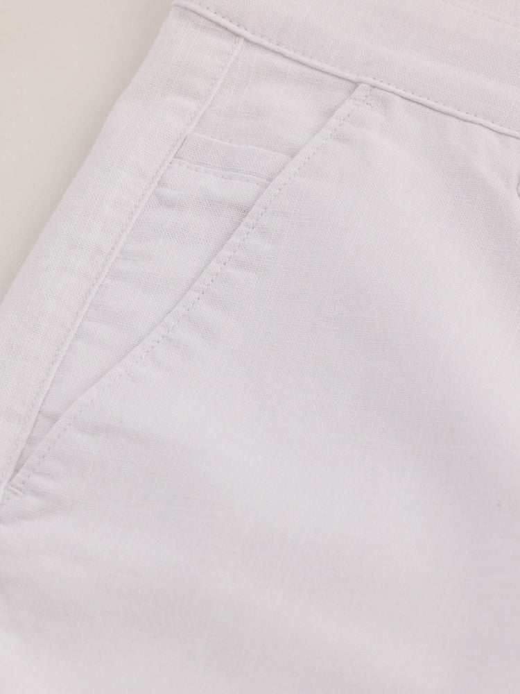 White Slim Fit Trouser