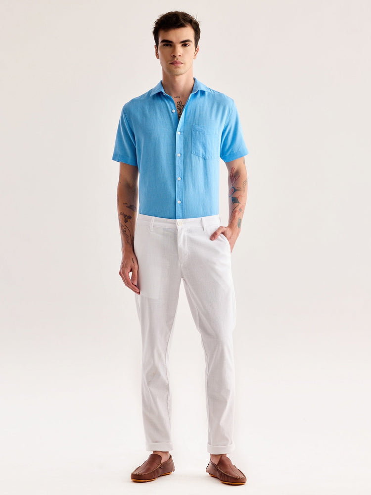 White Slim Fit Trouser