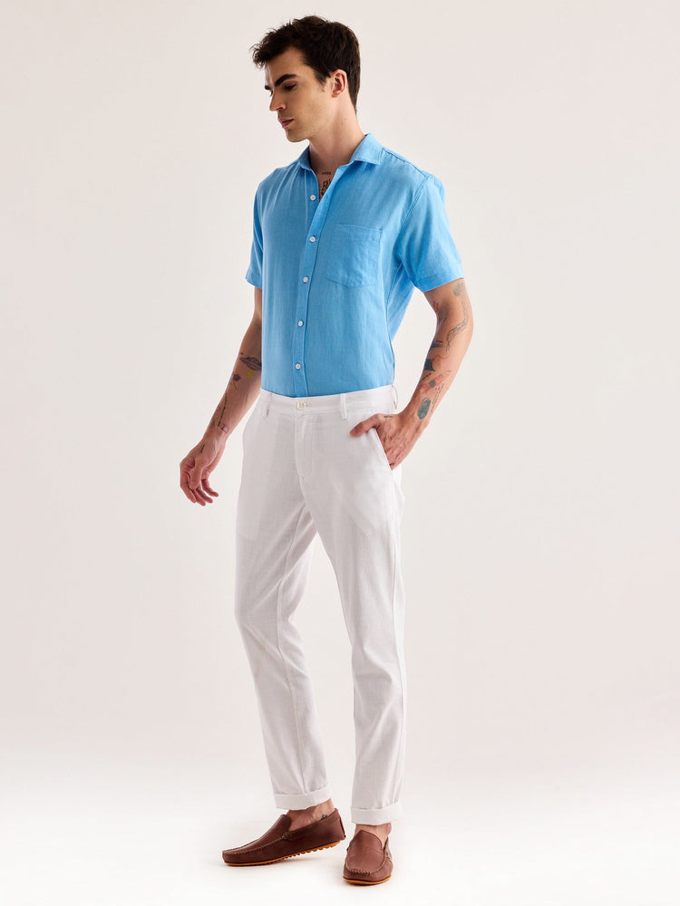 White Slim Fit Trouser