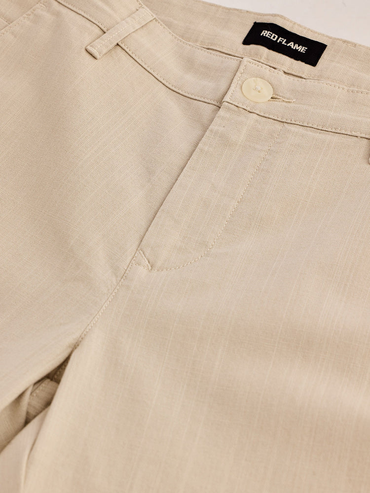 Cream Relax Fit Trouser