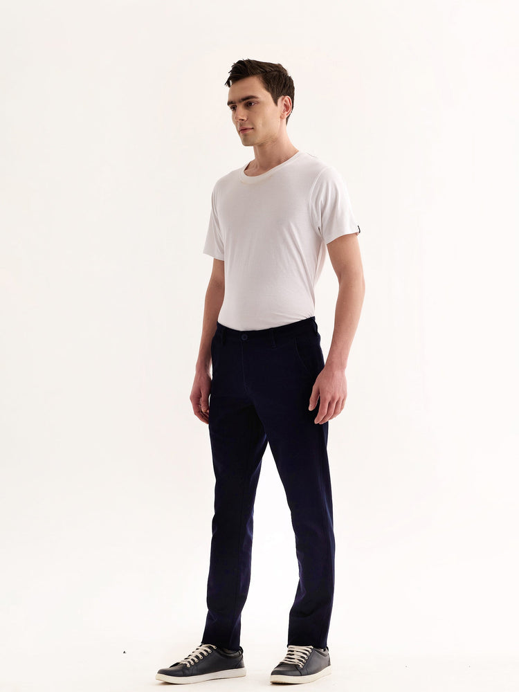 Navy Stretch Slim Fit Trouser
