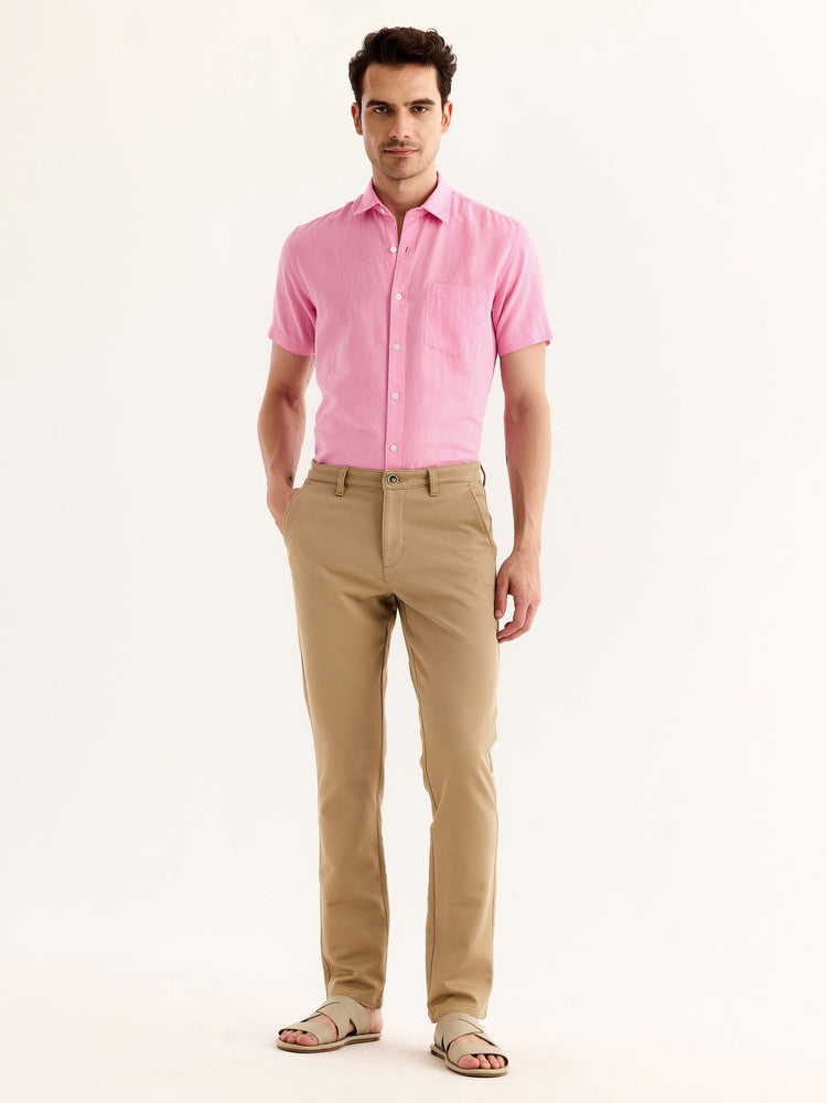 Khaki Stretch Slim Fit Trouser