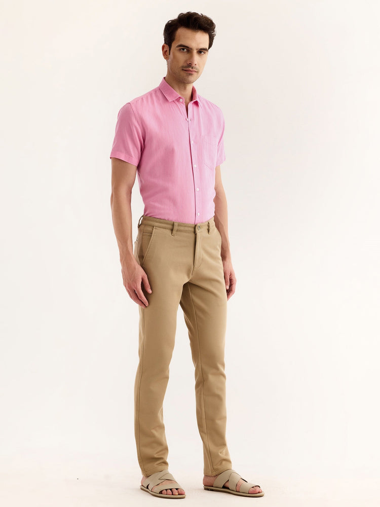 Khaki Stretch Slim Fit Trouser