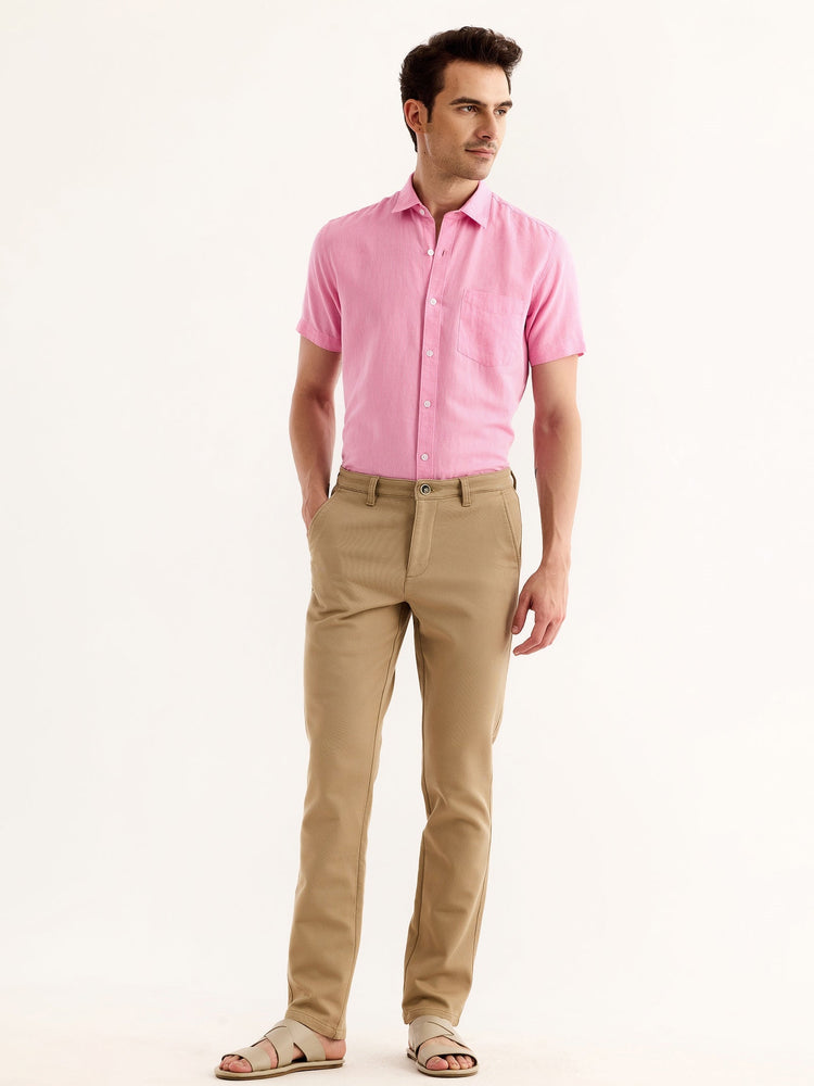 Khaki Stretch Slim Fit Trouser
