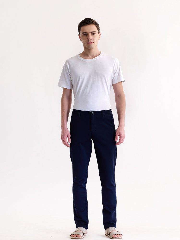 Navy Stretch Slim Fit Trouser