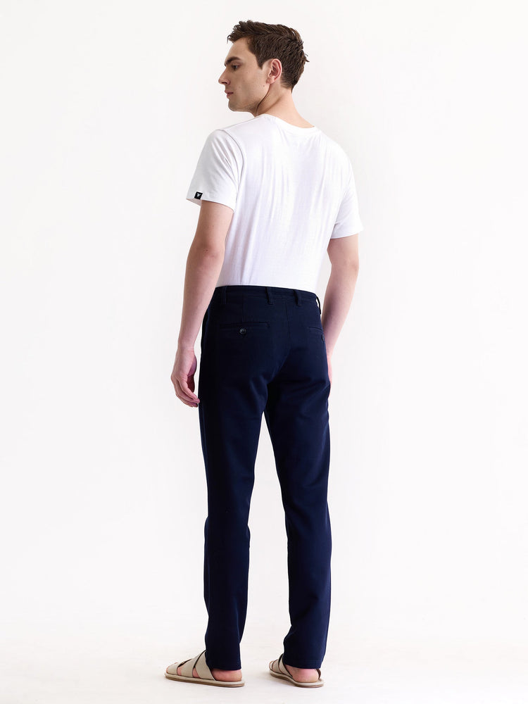 Navy Stretch Slim Fit Trouser