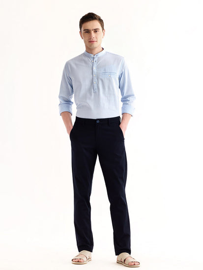 Navy Stretch Slim Fit Trouser