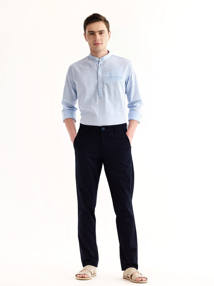 Navy Stretch Slim Fit Trouser