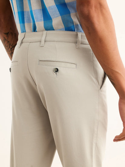Grey Stretch Slim Fit Trouser