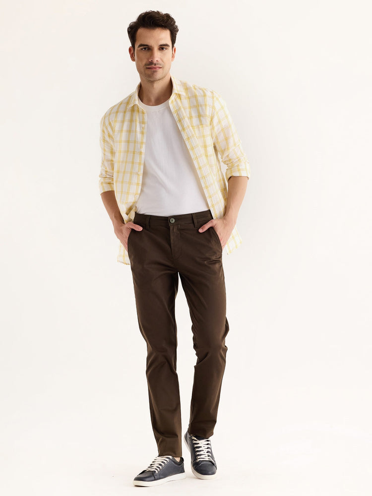 Olive Stretch Slim Fit Trouser